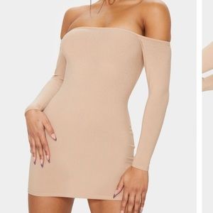 Off shoulder bodycon dress